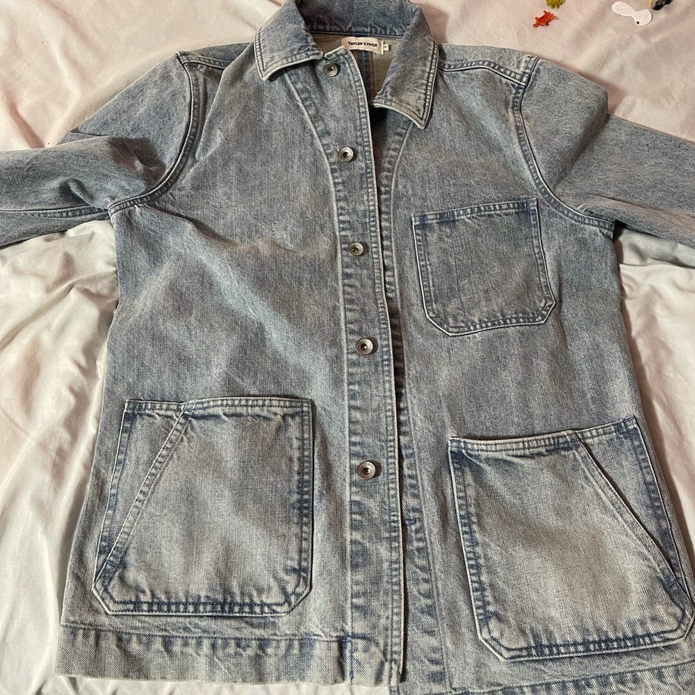 Taylor Stitch Denim chore coat, size XS, almost brand new with no defects.